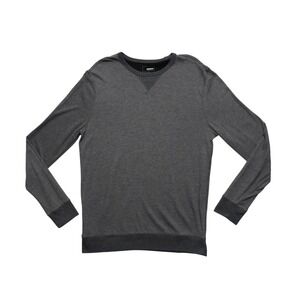 Sonoma Goods For Life Shirt Mens Large Gray Crew Neck V Stitch Pullover